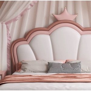 <span class=keywords><strong>Lit</strong></span> <span class=keywords><strong>de</strong></span> princesse rose luxueux en bois massif avec rangement pour enfants, ensemble <span class=keywords><strong>de</strong></span> <span class=keywords><strong>lit</strong></span> moderne rembourré en cuir réglable – Offre spéciale - Product Image 5