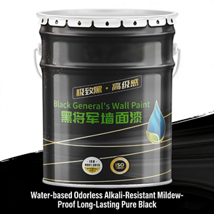 Revestimiento Interior Negro Puro a Base de Agua, Inodoro, Resistente a los Álcalis, Antimoho, Pintura de Pared Negra de Alta Calidad y Larga Duración - Product Image 6