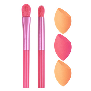 Ensemble de pinceaux et éponges de maquillage, pinceau à paupières, pinceau à poudre, outils de beauté, ensemble d'éponges de maquillage portables pour les voyages - Product Image 5