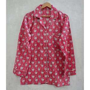 Conjunto de Pijama de Algodón, Suave, Ligero y Transpirable, Ropa de Dormir Cómoda, Ropa de Casa Informal para Mujer, Conjunto de Dos Piezas - Product Image 2