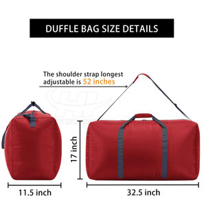 Sac de sport en nylon pour activités de plein air, voyages et entraînements, nouveau style, couleur unique, capacité 30-40L, personnalisable - Product Image 3