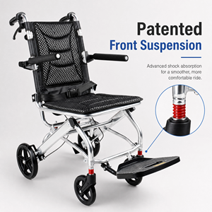 <span class=keywords><strong>Silla</strong></span> <span class=keywords><strong>de</strong></span> Ruedas Manual Ligera <span class=keywords><strong>de</strong></span> Aluminio AC976L, Plegable y Portátil, Venta al Por Mayor <span class=keywords><strong>de</strong></span> Fábrica - Product Image 3