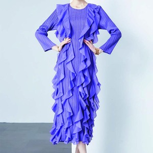 Robes Africaines d'Été 2026 pour Femmes Grandes Tailles, <span class=keywords><strong>Robe</strong></span> Longue Plissée à Volants, Manches Longues Décontractées, <span class=keywords><strong>Robe</strong></span> de Soirée Élastique, Kaftan Femme - Product Image 2