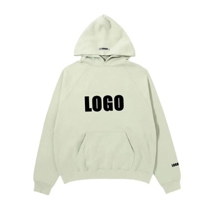 เสื้อฮู้ดดี้ผ้าฝ้ายขนาดใหญ่พิเศษสำหรับผู้ชาย สไตล์ลำลอง สีพื้น ปักลาย กระเป๋าปัก พิมพ์ลายดิจิทัล ผ้าเทอร์รี่ 360GSM เป็นมิตรกับสิ่งแวดล้อม - Product Image 1