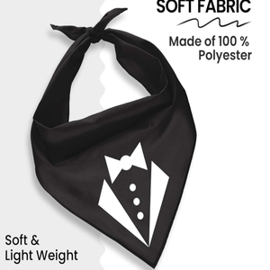 Bandana pour chien ajustable unisexe, mouchoir triangle, bavoir jaune imprimé «Born Run», accessoire de vêtements pour animaux de compagnie lavable et mignon - Product Image 2