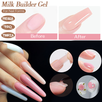 ZRKGEL Gel de Construction Professionnel pour Ongles, Sans TPO ni HEMA, Formule Sans Chaleur en Bouteille, BIAB Renforcement des Ongles