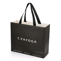Sac fourre-tout personnalisé en papier kraft brun avec logo imprimé sur mesure, poignées en ruban, pour bijoux et vêtements