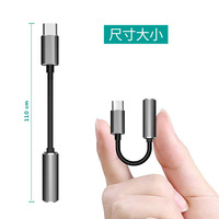 USB Typ-C zu 3,5mm Audio-Adapter mit DAC-Chip Kopfhöreranschluss-Konverter für Smartphone Tablet Laptop