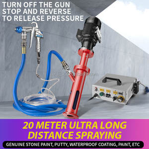 Điện Tự Làm Bất Đá Sơn Phun Máy Tự Hút Nội Thất/Ngoại Thất Tường <span class=keywords><strong>Putty</strong></span> Lớp Phủ Chống Thấm Nước Chống Cháy Máy Bơm Không Khí - Product Image 5