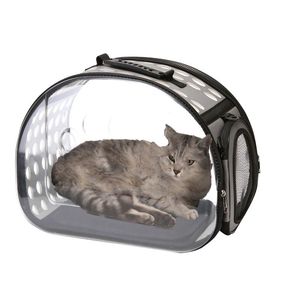 Lightweight Breathable Pet Travel Bag Airline Approved Handbag Style Backpack Zipper Washable Outdoor Cat Carrier Oxford Plastic - Product Image 2