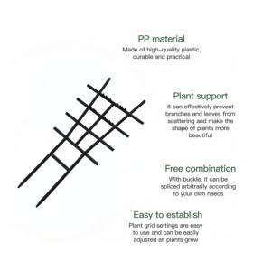 Support de plante en pot DIY en plastique, <span class=keywords><strong>treillis</strong></span> de jardin <span class=keywords><strong>pour</strong></span> mini-plantes <span class=keywords><strong>grimpantes</strong></span> et <span class=keywords><strong>fleurs</strong></span> - Product Image 4