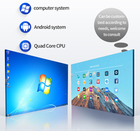 JOMETECH 55/65/75/86/100 Inci 4K LCD 20-Point IR Touch Screen Interactive Whiteboard Android/Windows Smart Board Garansi 3 Tahun