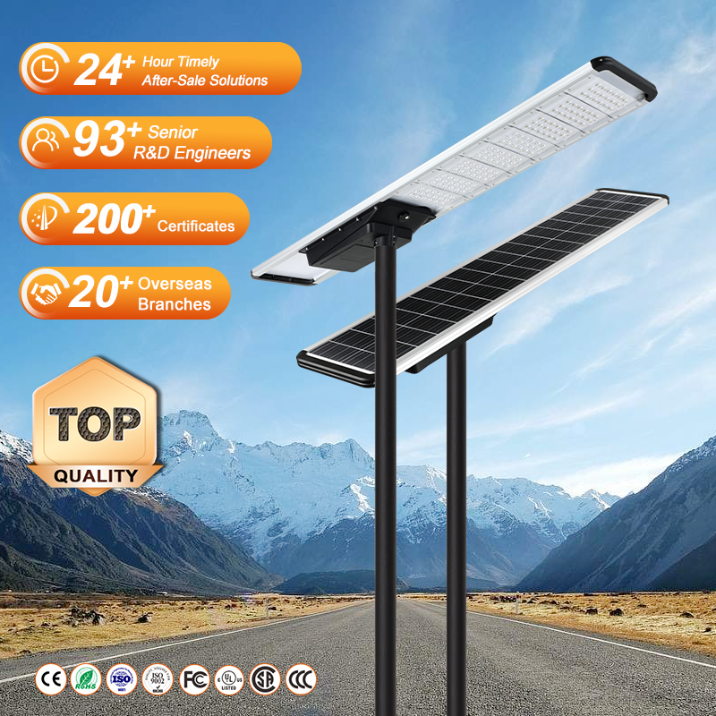 New Energy Outdoor 100W-350W All-in-One IP65 LED Solar Street Light with Motion Sensor