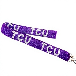 CRYSTAL CRAFT TCU สายรัดประดับลูกปัดสีม่วง ตะขอเกี่ยว เป็นมิตรกับสิ่งแวดล้อม วินเทจ แฟชั่น อุปกรณ์เสริมกระเป๋าถือ รุ่น 4585 - Product Image 1