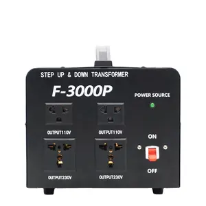 Оптовые продажи силовой трансформатор 3000 вт-3000W 110v до 220v step up/вверх и вниз трансформатор 220v до 110, работающих от источника постоянного тока трансформатор напряжения
