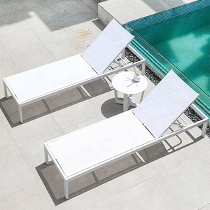 Set di Mobili da Giardino con Sdraio Regolabile in Rete, Lettini Prendisole per Patio e Bordo Piscina - Product Image 4