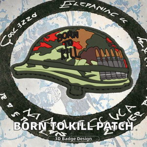 Badge d'identification international tendance de haute qualité pour casque, en PVC souple 3D, personnalisable, taille 8,5x5cm, avec épingle de sécurité pour brassard - Product Image 2