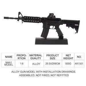 Modello in Miniatura <span class=keywords><strong>AR</strong></span> 15 Scala 1:3, Kit di Montaggio in Metallo Pressofuso, Replica di Arma in Metallo - Product Image 3