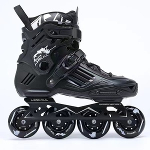 <span class=keywords><strong>Patines</strong></span> <span class=keywords><strong>en</strong></span> Línea Luoshen LS-6 para Adultos Principiantes Estudiantes Universitarios Hombres Mujeres Club Ruedas Planas de PU Florales Fila Única - Product Image 3