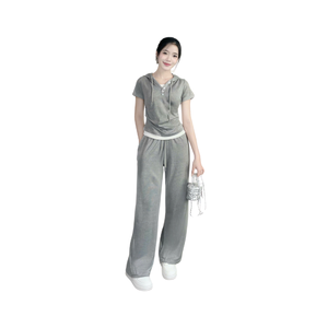 Hot Selling 2 Piece Women Sets New Arrival Casual Clothes Heavy Weight Free Sample From Vietnam Factory - Product Image 1