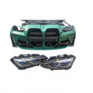 Kit carrosserie d'occasion pour <span class=keywords><strong>pare</strong></span>-chocs avant et calandre BMW M3 M4, phares laser d'origine, fabriqué en <span class=keywords><strong>plastique</strong></span> - Product Image 1