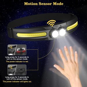 MoKo 2-Pack impermeable LED Head Lamp linterna ajustable 14 modos diseño curvo ligero para correr al aire libre recreación - Product Image 2