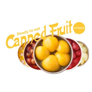 Canned fruit 680g 900g yellow half white peach strawberry chestnut apricots pear mandarin oranges mixed hawthorn grapes canned