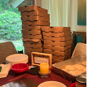 Scatola per Pizza Robusta in Cartone Ondulato Rivestito in Argilla, Grado Alimentare, 10x10x1,75 Pollici, per Conservazione e Consegna, Vendita all'Ingrosso - Product Image 2