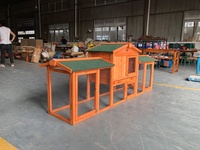 Vendeur chaud grand clapier à lapin en bois en plein air motif solide fournitures pour animaux de compagnie Cage Coop pour animaux pour lapins et autres petits animaux de compagnie