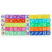 Dés D6 Professionnels Personnalisés Couleurs Variées Coins Arrondis Acrylique Transparent 16 mm – Dés de Jeu du Fabricant