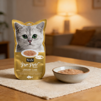 Sacs à friandises pour animaux de compagnie découpés sur mesure avec logo, pochettes irrégulières en forme de chat, en plastique laminé haute barrière, emballage en vrac OEM, usine