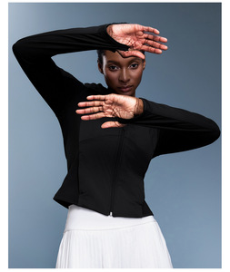 Cappotto leggero sportivo caldo invernale da donna giacca <span class=keywords><strong>corta</strong></span> sottile traspirante <span class=keywords><strong>cappuccio</strong></span> antivento felpe <span class=keywords><strong>con</strong></span> <span class=keywords><strong>cappuccio</strong></span> da donna - Product Image 3