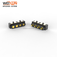 Connecteur à broche à ressort monté sur le côté Pogo Pin 3pin, connecteur de charge de borne à broche de sonde, application de produit électronique intelligente