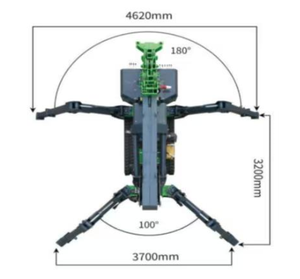 Moteur hydraulique de levage d'araignée sur chenilles 3 tonnes Petite grue d'araignée télescopique - Product Image 4