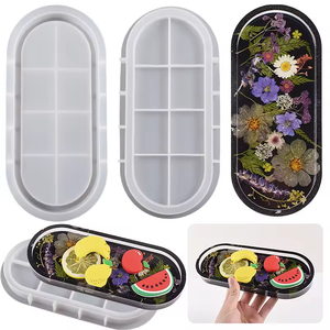 Multi-design Jewelry Tray <strong>Resin</strong> Mold Silicone Plate Dish <strong>Epoxy</strong> <strong>Resin</strong> Mold Irregular Fruit Tray Silicone <strong>Epoxy</strong> Casting <strong>Mould</strong> - Product Image 5