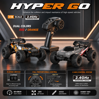 Voiture RC 4x4 haute vitesse 1:18 2,4 GHz, Monster Truck tout-terrain télécommandé entièrement proportionnel, Buggy avec barre anti-roulis, câble USB YH18002