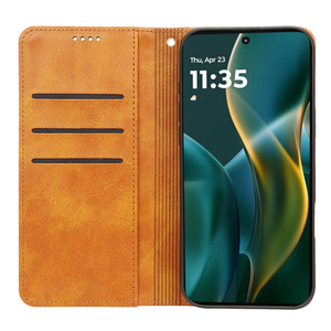 Funda de cuero para móvil con tapa tipo folio, fundas magnéticas para teléfono móvil para <span class=keywords><strong>Moto</strong></span> G55 G35 <span class=keywords><strong>G</strong></span> 5G 2025 Edge 50, funda a prueba de golpes, tarjetero, billetera - Product Image 2