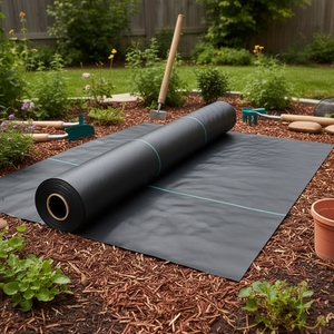 Black <b>PP</b> Weed Control Mat 3.3'x164' for Garden Supplies - Product Image 2
