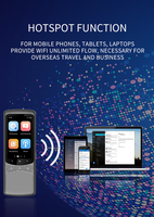 Dispositivo Traductor Inteligente Xpod Z3, Traducción de Idiomas sin Conexión, Tarjeta SIM 4G, Sistema Operativo Android, Pantalla a Color IPS, Resolución 480x854, 3.1 Pulgadas