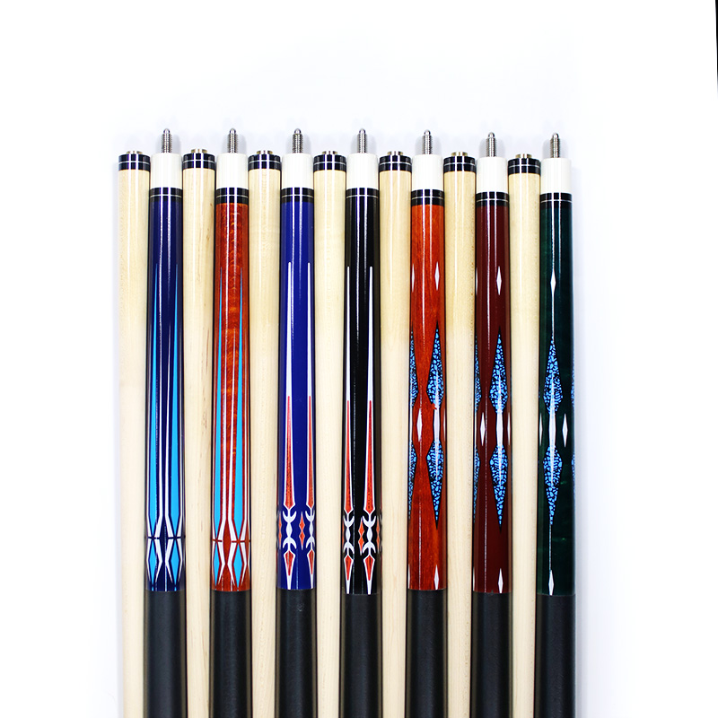 2 Piece Hardwood Canadian Maple Pool Cue - 13mm Billiard Stick