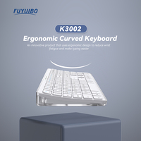 Clavier sans fil rechargeable pleine taille 109 touches, double mode Bluetooth, 100 % sans fil, claviers compacts sans fil pour ordinateur de bureau