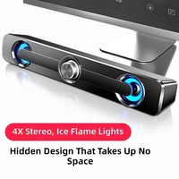 Speaker Komputer Berkabel 5.0 dengan Kabinet Plastik USB Mini Subwoofer Desktop-Desain Kreatif Personalisasi Grosir