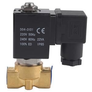Sampel Gratis Suku Cadang Kompresor Industri Katup Solenoid Ukuran Kecil Air 220V 1/<span class=keywords><strong>2</strong></span> Inci Katup Temperatur Tinggi - Product Image 2