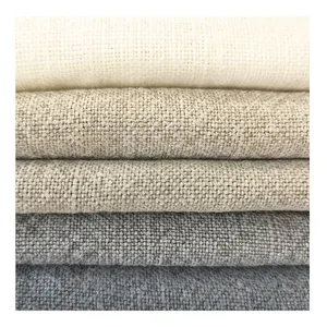 100% Linen Fabric Eco Friendly Soft for curtain and sofa Upholstery Gazzed and stone washed