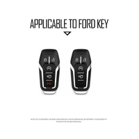Porte-clés en alliage de zinc pour Ford Fusion Mondeo Mustang F-150 Explorer Edge 2015 2016 2017 2018 Accessoires intelligents