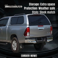 Châssis de camionnette en alliage d'aluminium/fibre de verre avec auvent de service et plateforme de rangement, boîte de rangement en aluminium pour camionnette