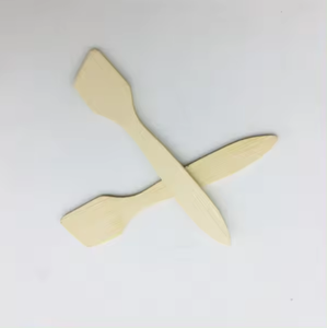 New Product Bamboo <strong>Cream</strong> Spatula Bamboo Cosmetic Spatula - Product Image 2