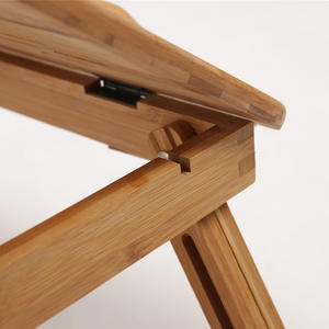 Mesa Plegable de Bambú para Portátil, Tamaños Pequeño, Mediano y Grande, con Disipador de Calor y Refrigeración por Aire, Escritorio para Cama o Estudio con Asa - Product Image 5