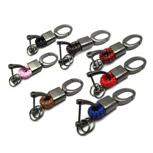 Nouveau style de porte-clés créatif Martin Button Car Corde tressée Petit cadeau Mousquetons promotionnels - Product Image 1