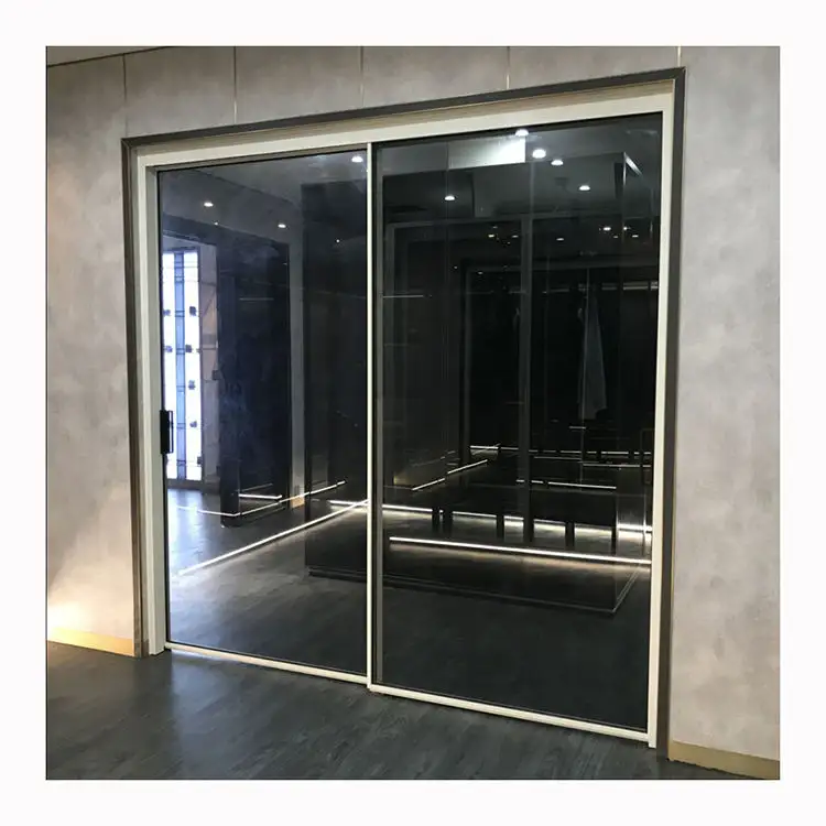 French Design aluminum sliding doors security fiberglass sliding door